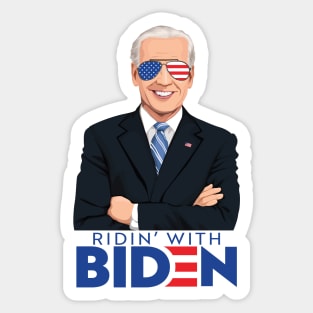 Joe Biden 2020 - Ridin' With Biden for President Sticker